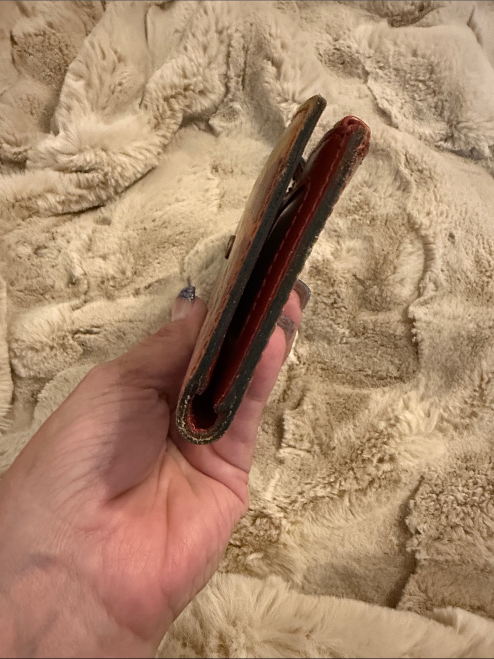 Patricia Nash Multicolor Floral Leather Snap Wallet in Red Accent - Picture 9 of 9